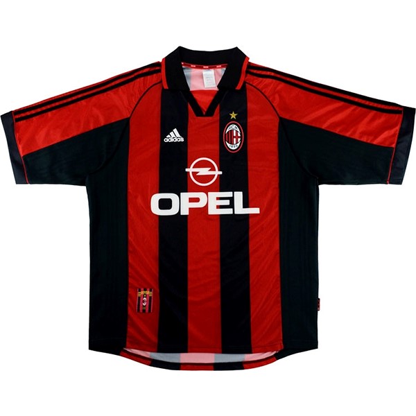 Authentic Camiseta AC Milan 1ª Retro 1998 2000 Rojo